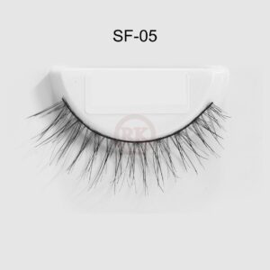 Minimalist false lashes for the ghost lash trend